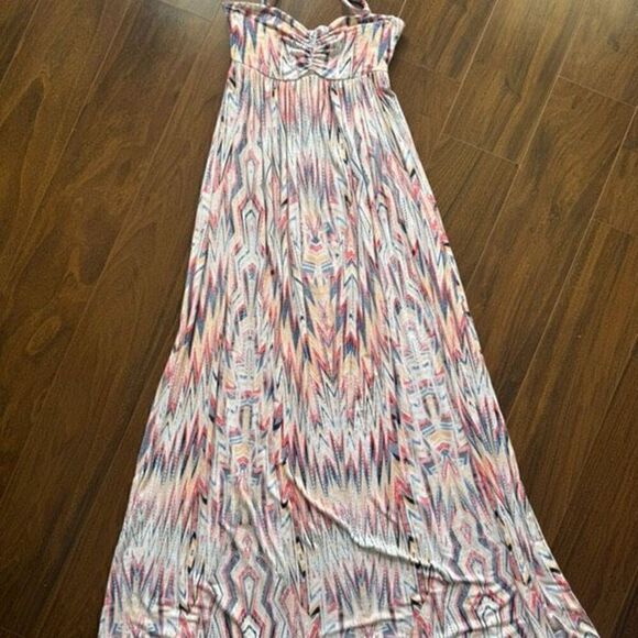 Ella Moss XS Xander Maxi Dress in Ruby Sweetheart sleeveless - Picture 4 of 7